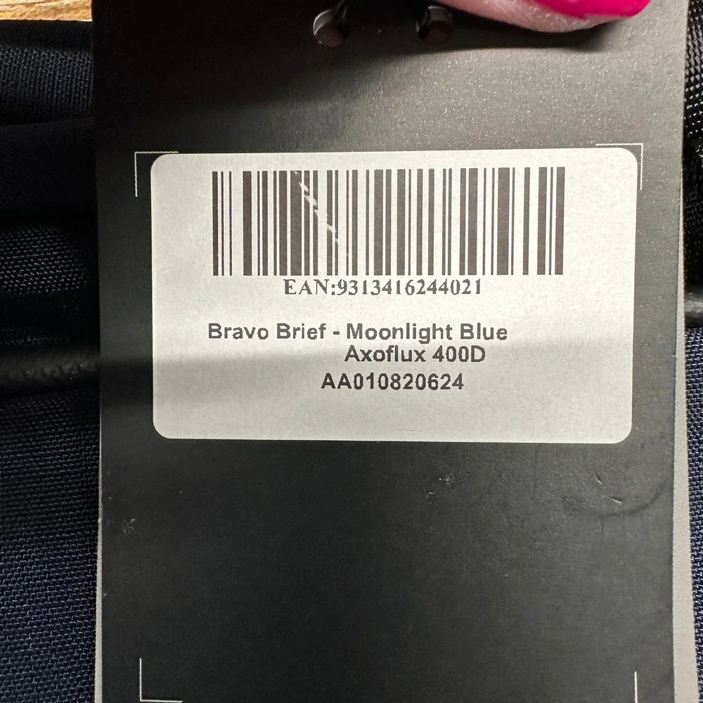 Alpaka Bravo Brief Moonlight Blue Axoflux 400D Laptop Bag AA010820624 NWT